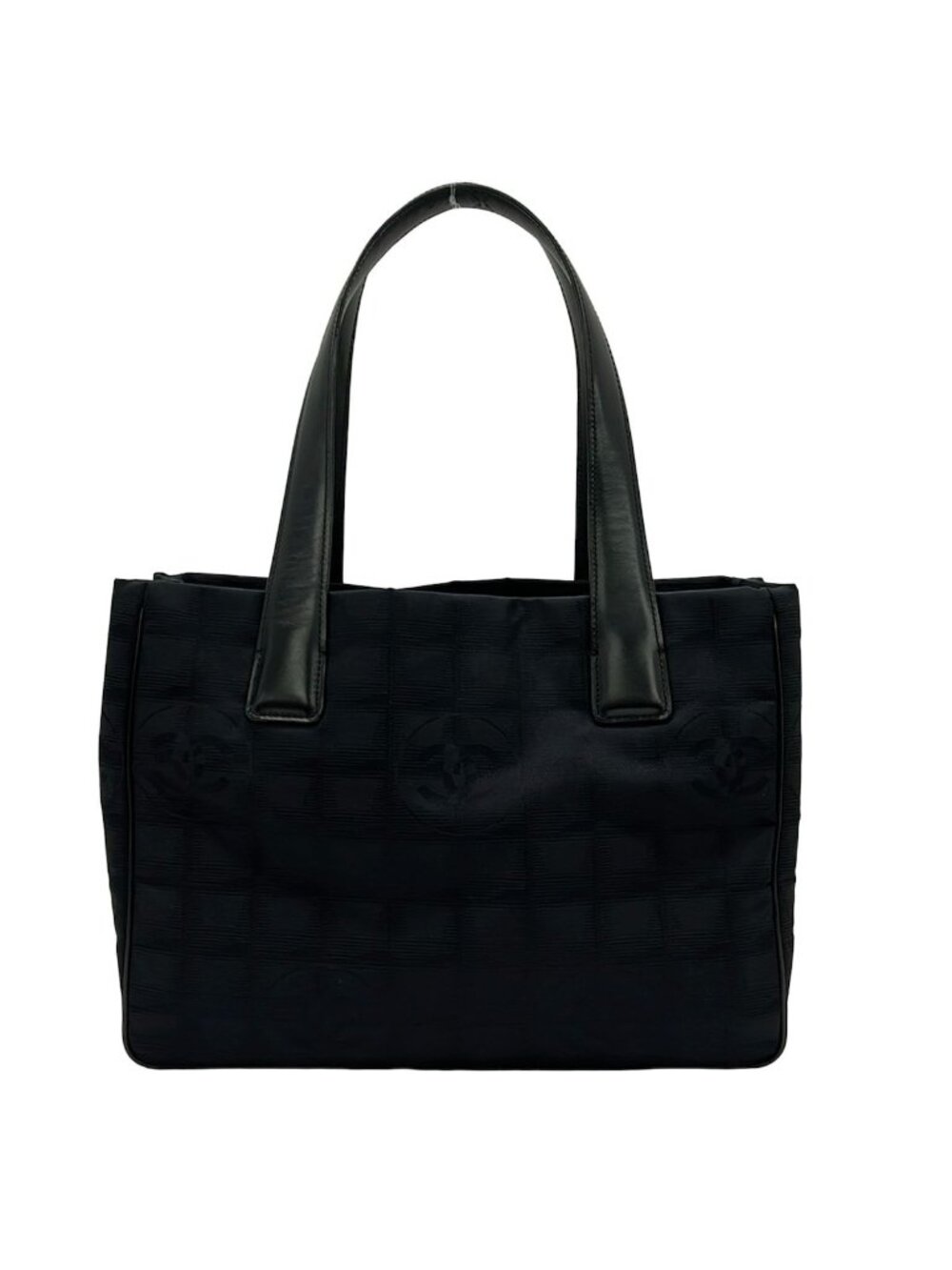 Chanel Tote Bag New Travel Line PM Black Leather